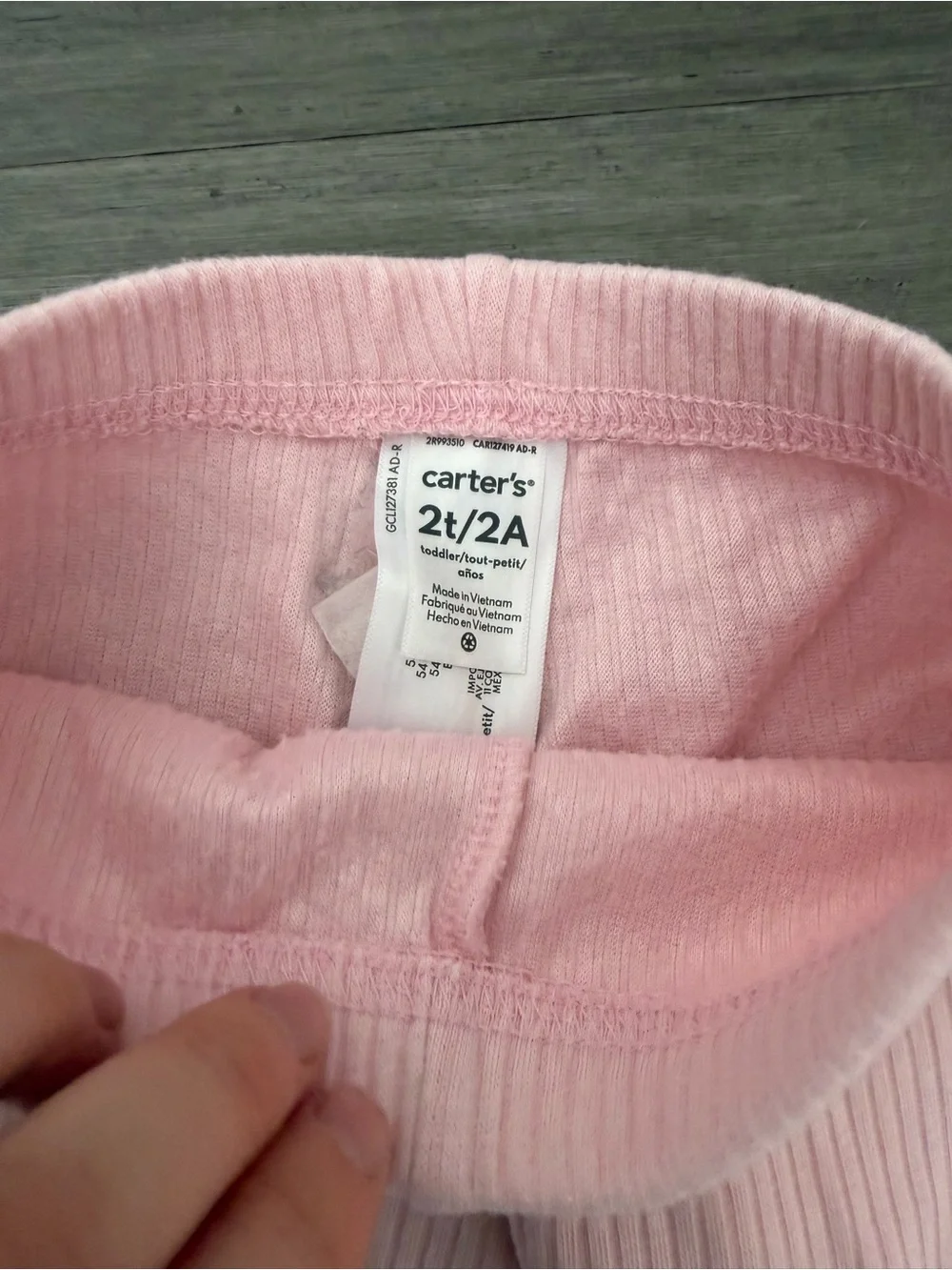 Carters soft ribbed